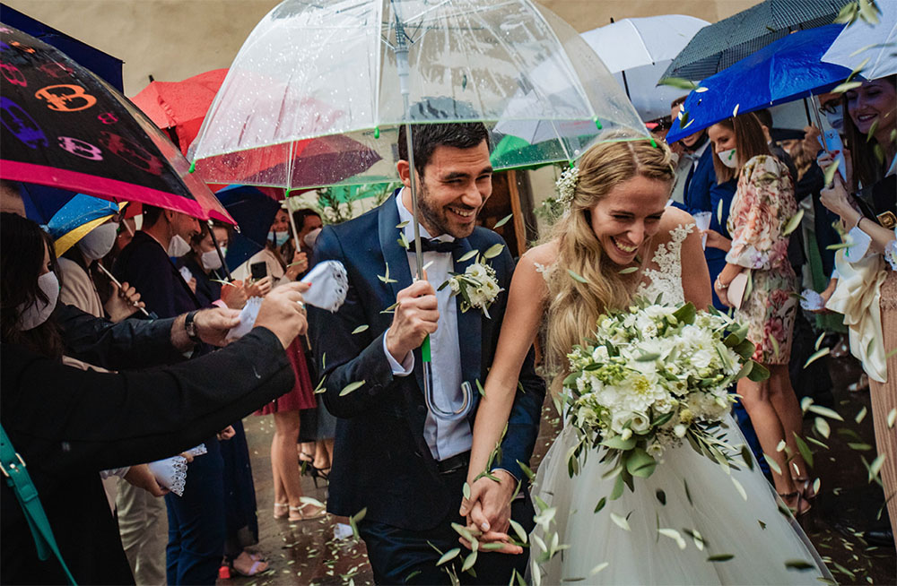 S+F matrimonio con la pioggia a Bolzano