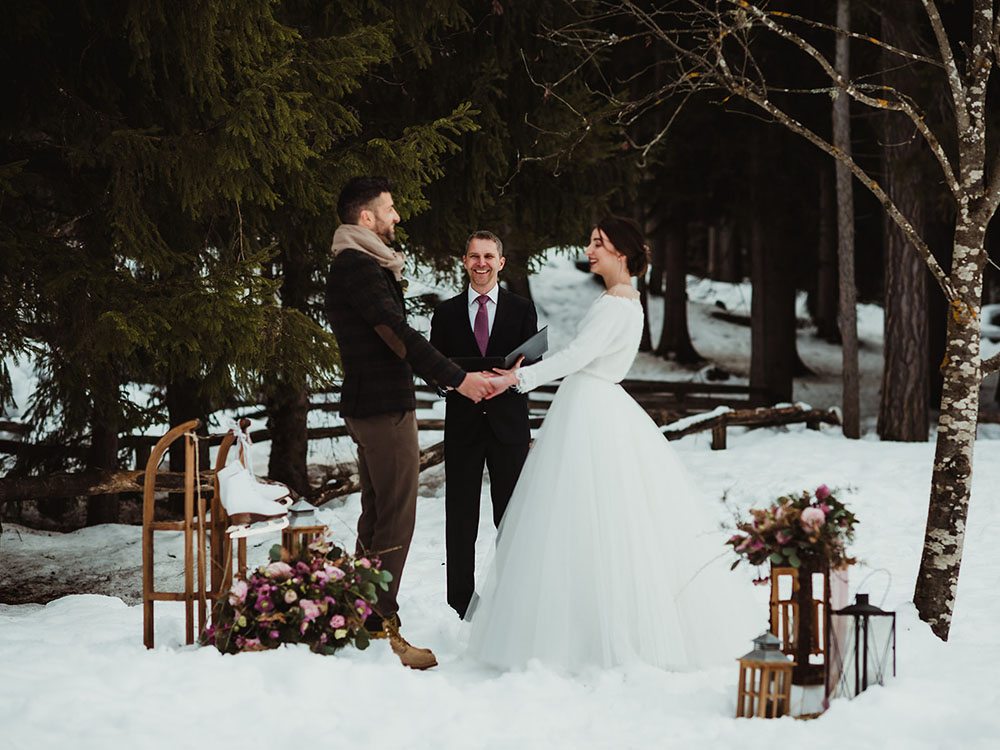 Matrimonio sulla neve in Alto Adige - Südtirol