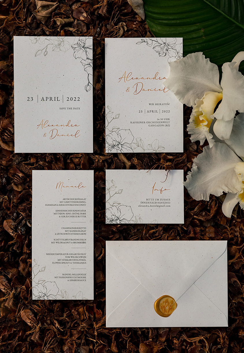inviti e wedding stationery bianco avorio e oro