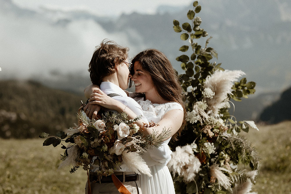 intime Hochzeit in den Dolomiten