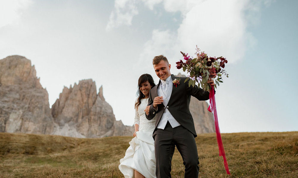 matrimonio Passo Sella e Gardena Dolomiti