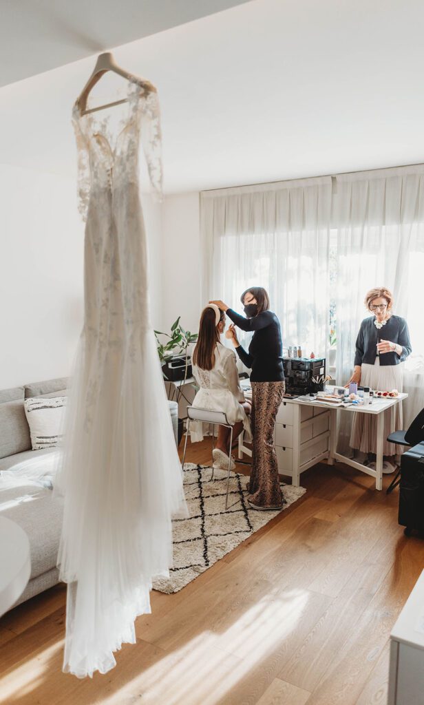 Preparativi a casa della sposa