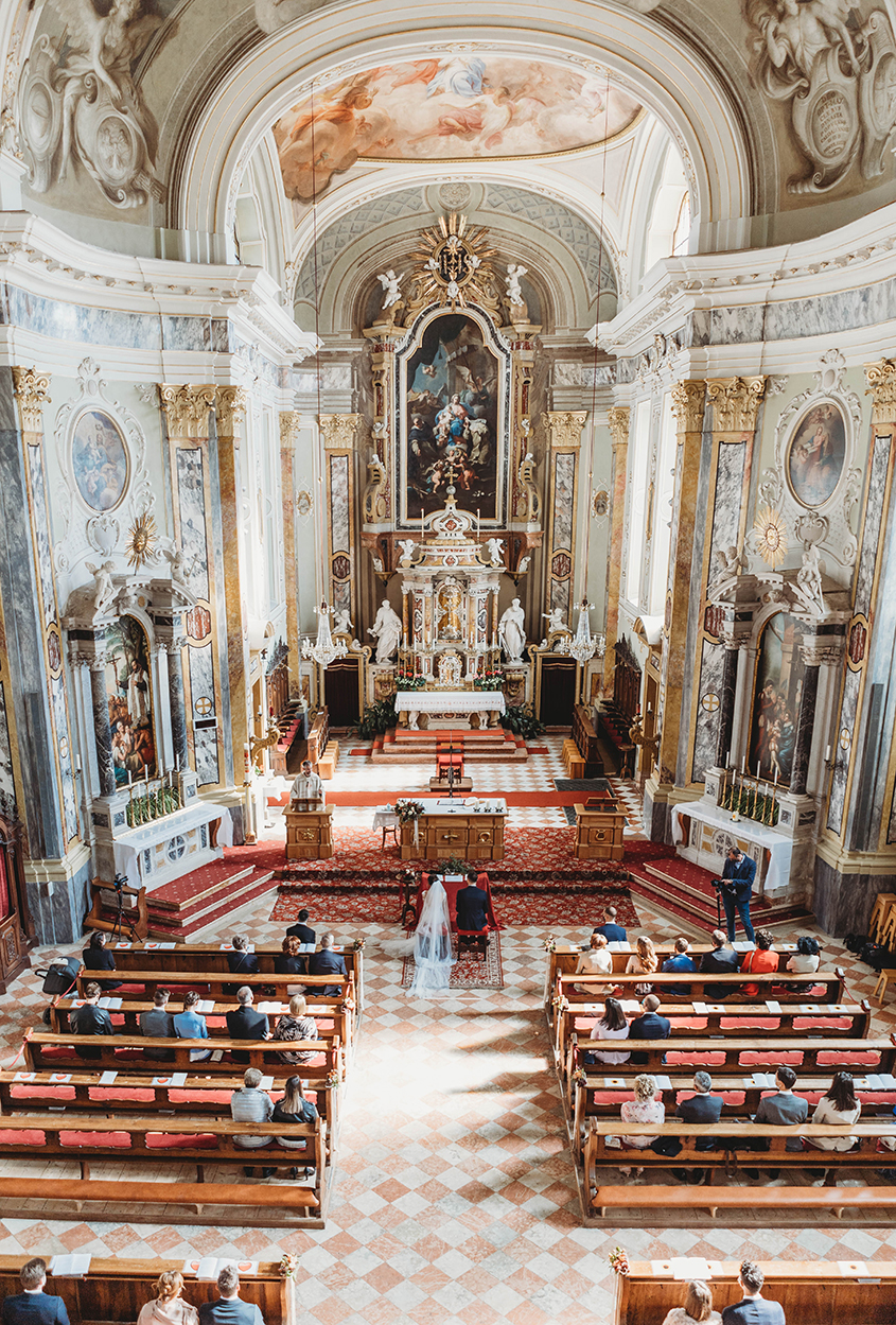 Matrimonio nella chiesa parrocchiale di Caldaro