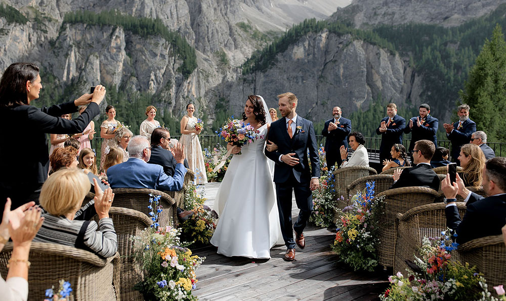 Dolomites Wedding ceremony at Kolfuschgerhof