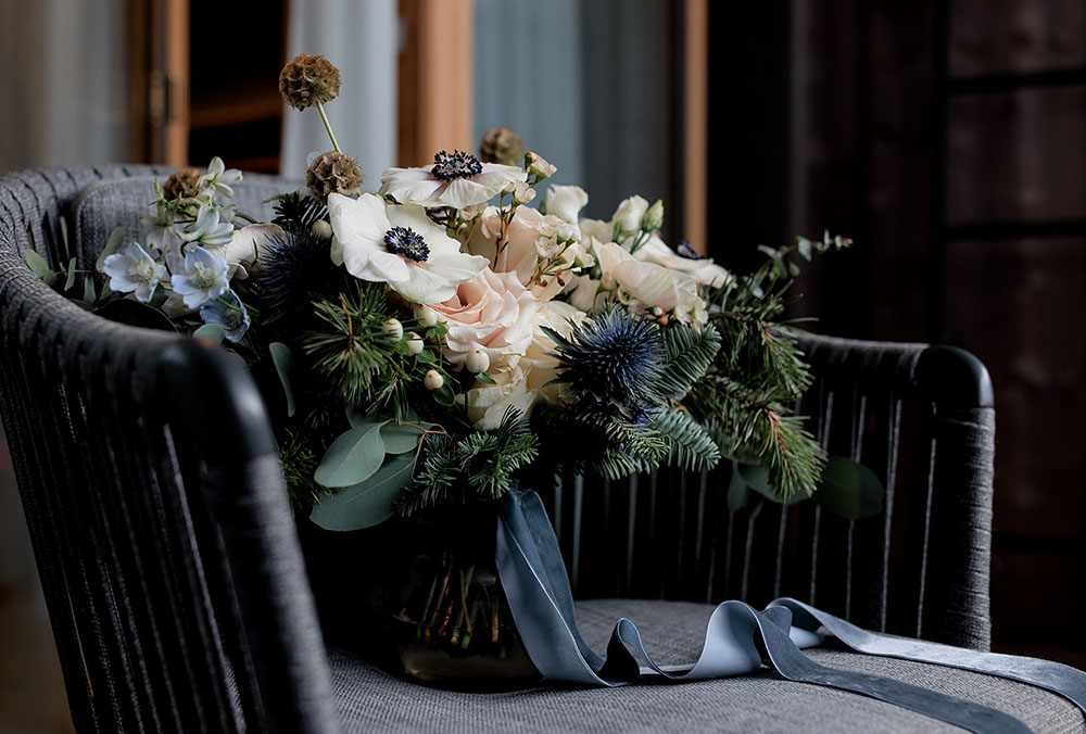 Winter wedding in the Dolomites