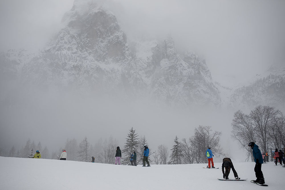 Matrimonio sulla neve nelle Dolomiti