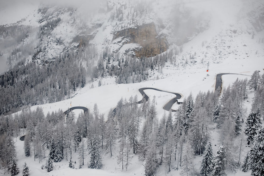 Matrimonio sulla neve nelle Dolomiti