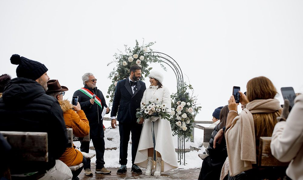 Matrimonio invernale in Alto Adige