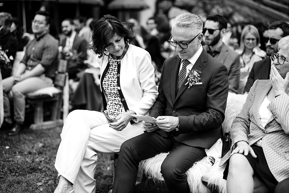 Wedding ceremony at Col Pradat in the Dolomites