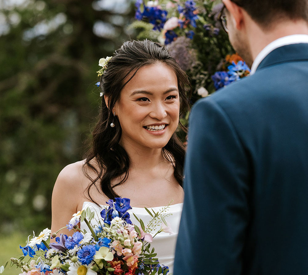 Wedding ceremony at Col Pradat in the Dolomites