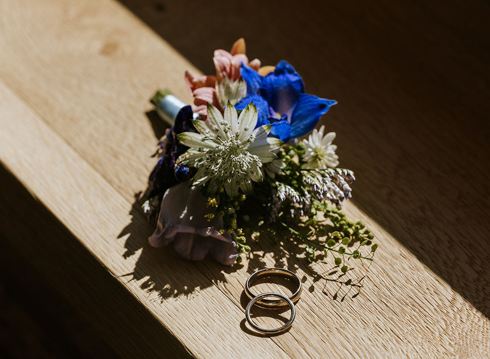 Wedding ceremony at Col Pradat in the Dolomites