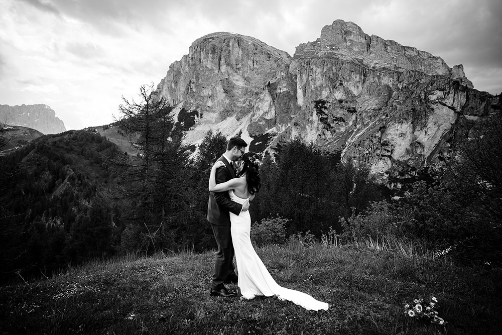 Wedding at Col Pradat in the Dolomites