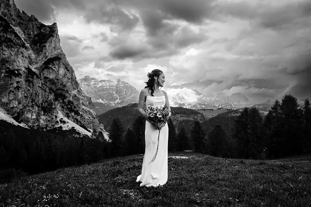 Wedding at Col Pradat in the Dolomites