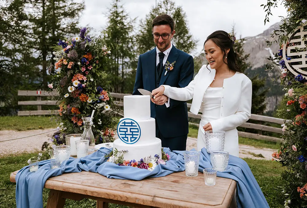 Wedding at Col Pradat in the Dolomites