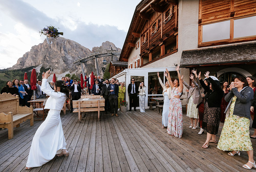 Wedding at Col Pradat in the Dolomites