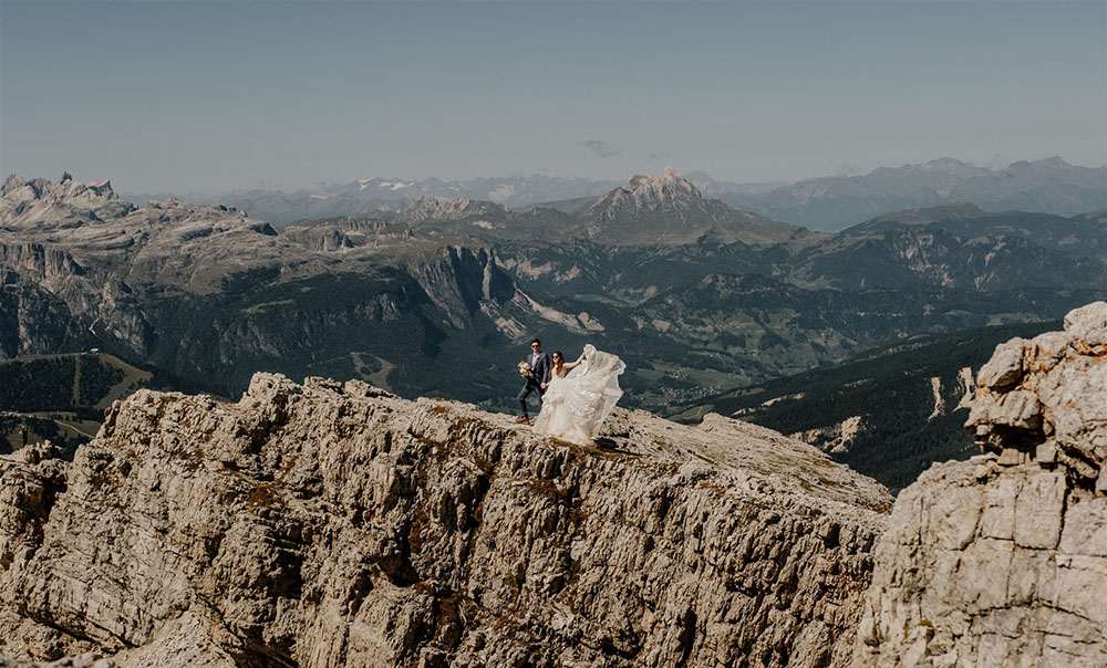 Elopement fuga d'amore sul Lagazuoi - Dolomiti