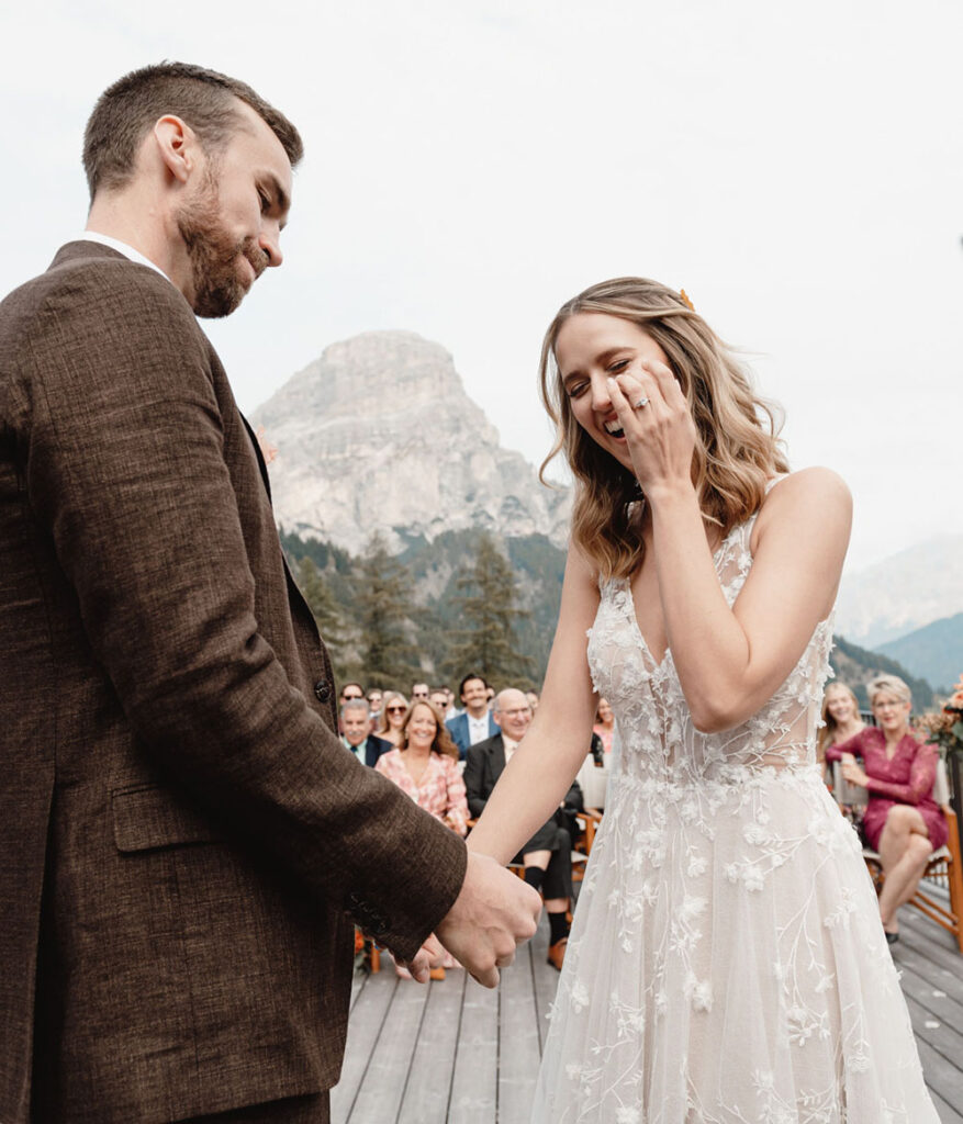 Autumn wedding in the Dolomites - the ceremony