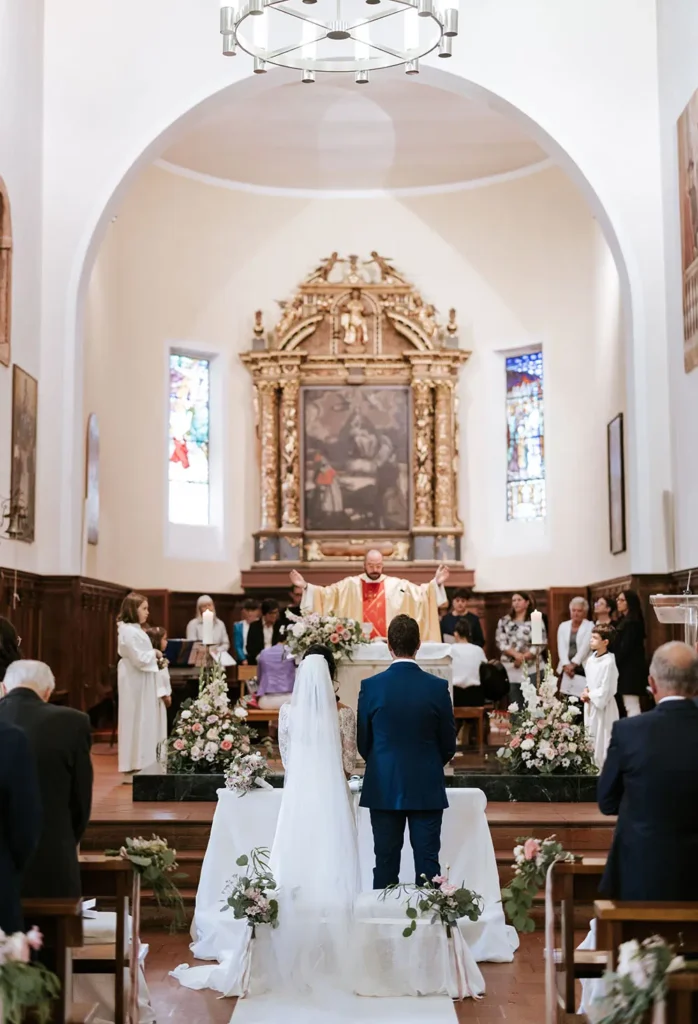 Matrimonio nella chiesa di Molveno in Trentino