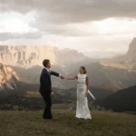 Sunset elopement in the Dolomites